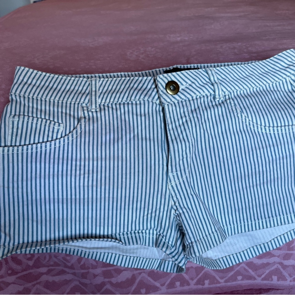 H&M pinstripe shorts